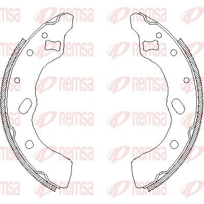 Brake Shoe REMSA 4639.00