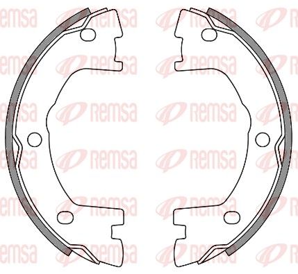 REMSA 4640.00 Brake Shoe, parking brake