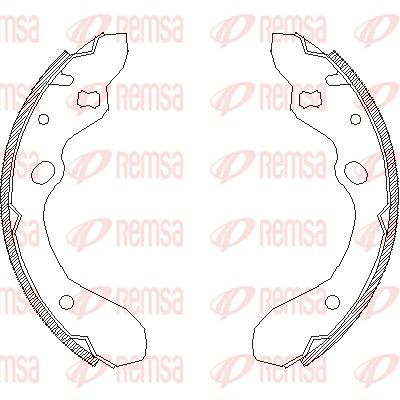 REMSA 4643.00 Brake Shoe