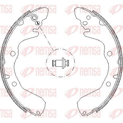 Brake Shoe REMSA 4645.00