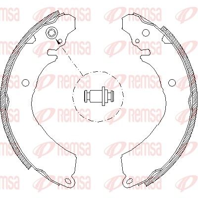 Brake Shoe REMSA 4646.01