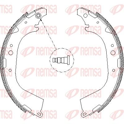 Brake Shoe REMSA 4650.01