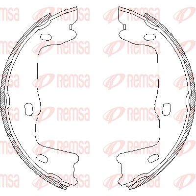 Brake Shoe, parking brake REMSA 4651.00