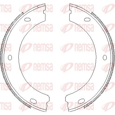 REMSA 4652.00 Brake Shoe, parking brake