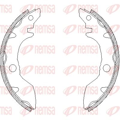 Brake Shoe REMSA 4660.00