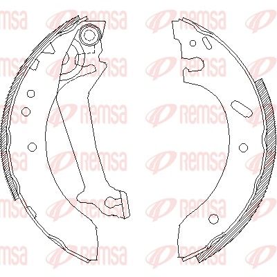 Brake Shoe REMSA 4670.00