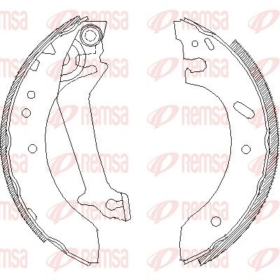 Brake Shoe REMSA 4670.01