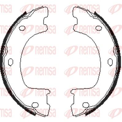 REMSA 4674.00 Brake Shoe, parking brake