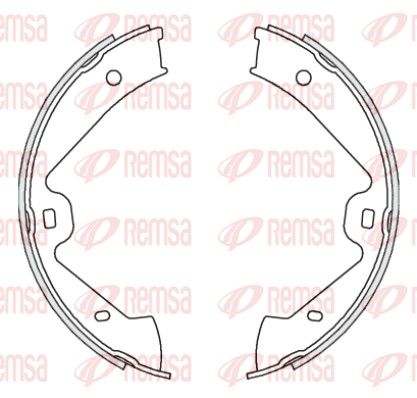 REMSA 4675.00 Brake Shoe, parking brake