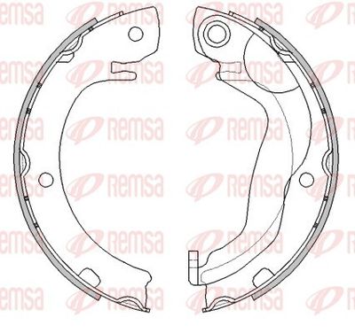 Brake Shoe, parking brake REMSA 4680.01