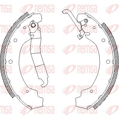Brake Shoe REMSA 4692.01