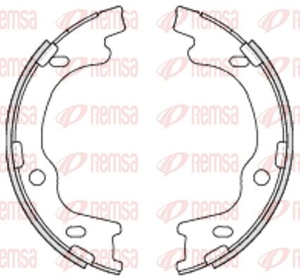 REMSA 4699.00 Brake Shoe, parking brake