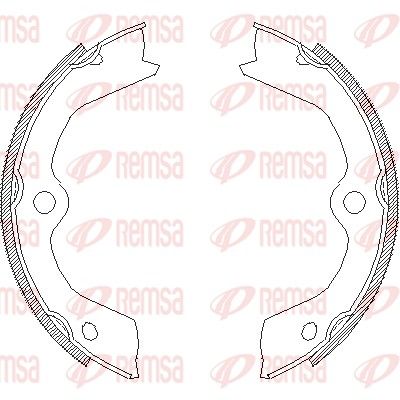 Brake Shoe, parking brake REMSA 4703.00
