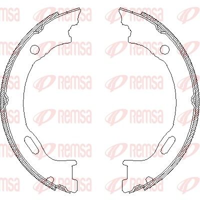 Brake Shoe, parking brake REMSA 4707.01