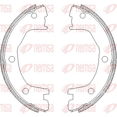 Brake Shoe, parking brake REMSA 4712.00