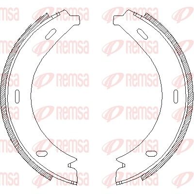 Brake Shoe, parking brake REMSA 4713.00