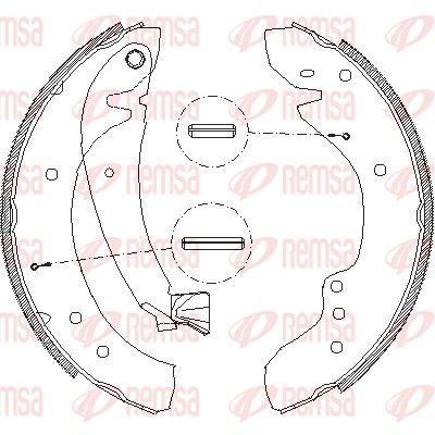 REMSA 4718.00 Brake Shoe