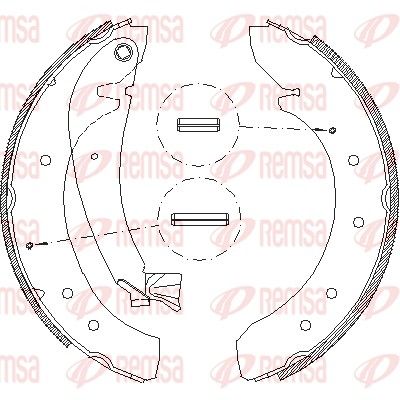 Brake Shoe REMSA 4719.00