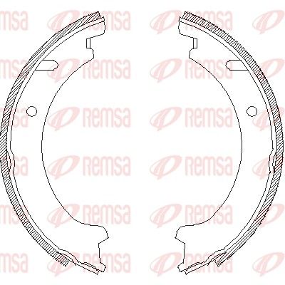 Brake Shoe, parking brake REMSA 4721.00