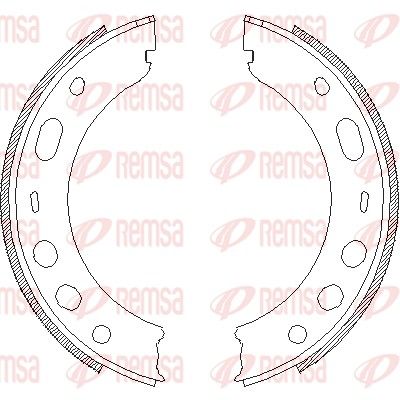 Brake Shoe, parking brake REMSA 4724.00