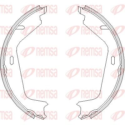 Brake Shoe, parking brake REMSA 4726.00