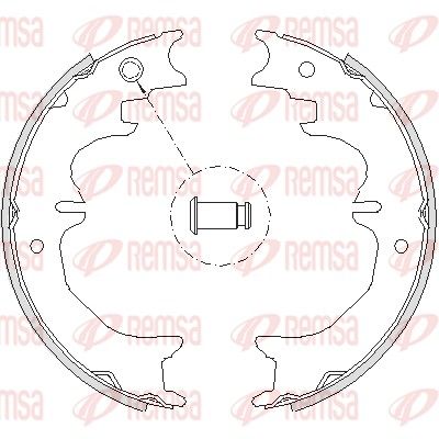 REMSA 4727.00 Brake Shoe, parking brake