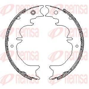 Brake Shoe, parking brake REMSA 4727.01