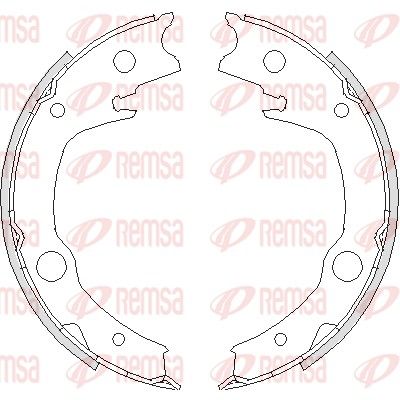 Brake Shoe, parking brake REMSA 4729.00