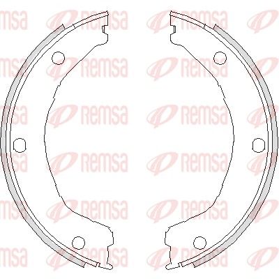 Brake Shoe, parking brake REMSA 4730.00