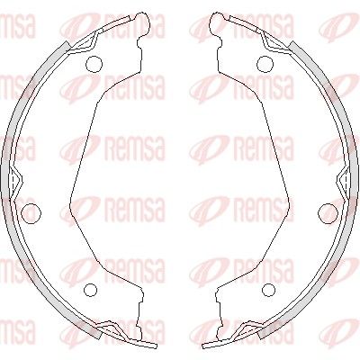 Brake Shoe, parking brake REMSA 4732.00