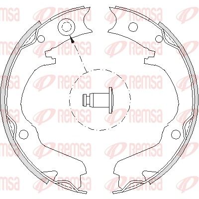 Brake Shoe, parking brake REMSA 4734.00
