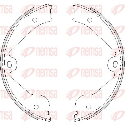 Brake Shoe, parking brake REMSA 4735.00