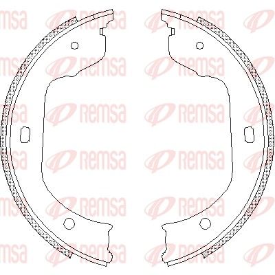 Brake Shoe, parking brake REMSA 4740.00
