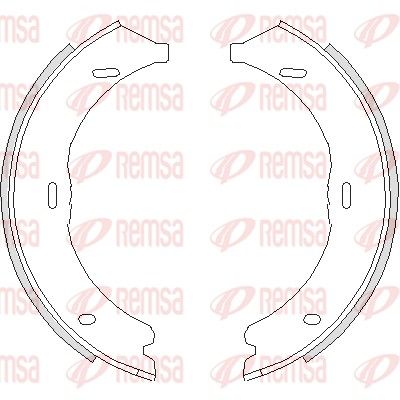 REMSA 4745.00 Brake Shoe, parking brake