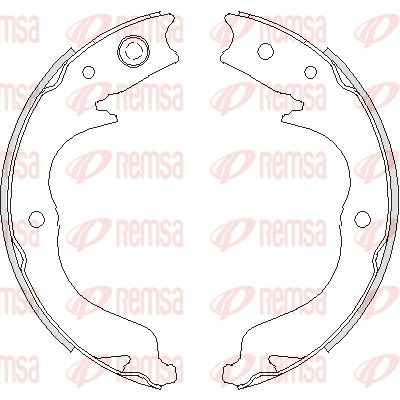 Brake Shoe, parking brake REMSA 4748.00