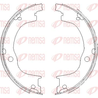 Brake Shoe, parking brake REMSA 4749.00