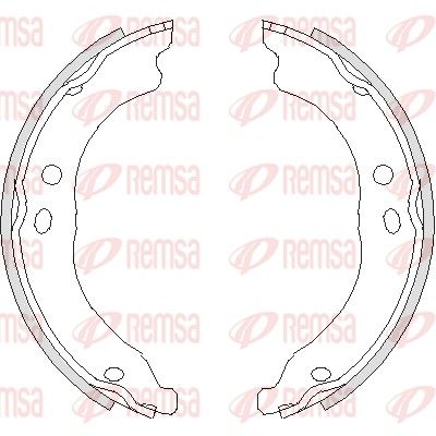 Brake Shoe, parking brake REMSA 4750.00