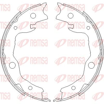 REMSA 4752.00 Brake Shoe, parking brake
