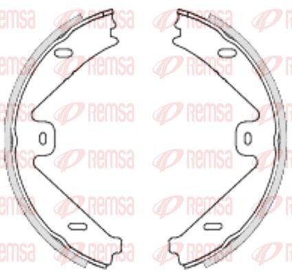 REMSA 4754.00 Brake Shoe, parking brake