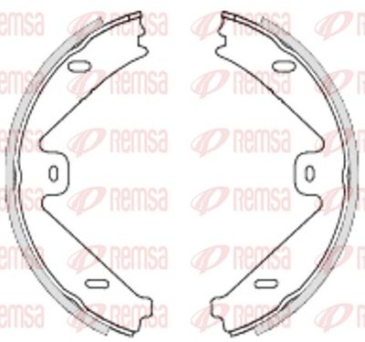 Brake Shoe, parking brake REMSA 4754.00