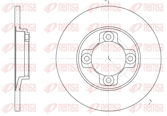 REMSA 6031.00 Brake Disc