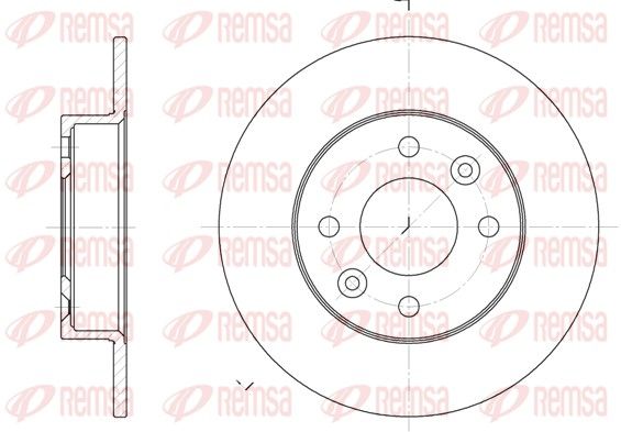 REMSA 6066.00 Brake Disc