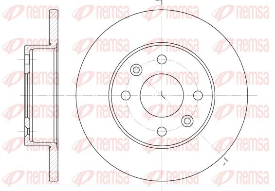 REMSA 6077.00 Brake Disc
