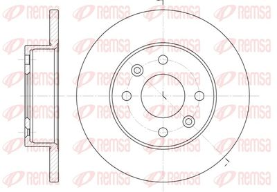 Brake Disc REMSA 6077.00