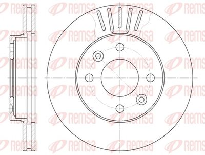 Brake Disc REMSA 6080.10