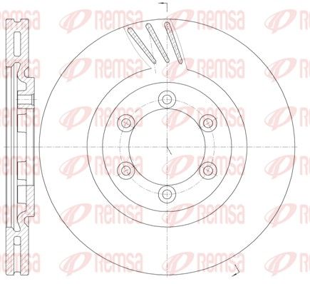 REMSA 61000.10 Brake Disc