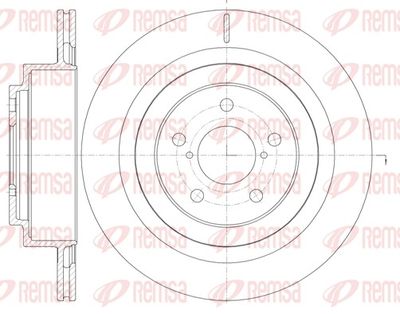 Brake Disc REMSA 61001.10