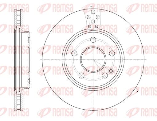 REMSA 61029.10 Brake Disc