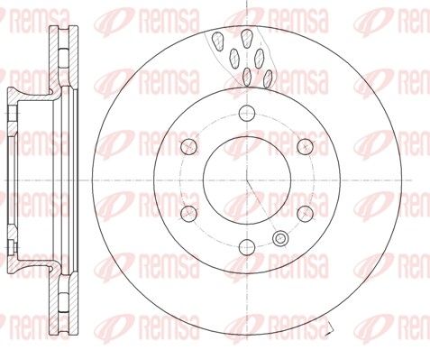 REMSA 61034.10 Brake Disc