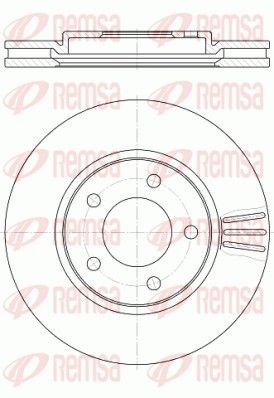 REMSA 61047.10 Brake Disc